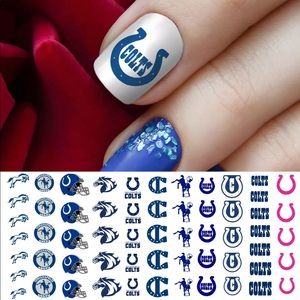 💌BO/GO$6 🏈  Indianapolis Colts Water Transfer Nail Decals